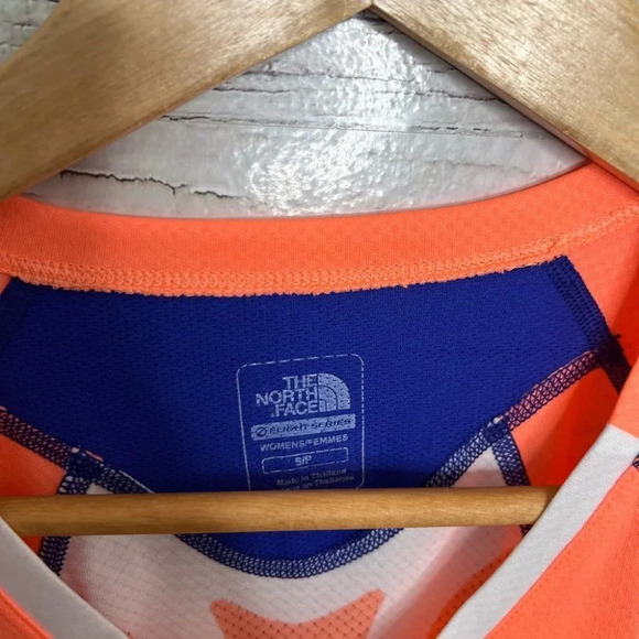 The north  face orange tee shirt athletic top size small flight series - Picture 5 of 8